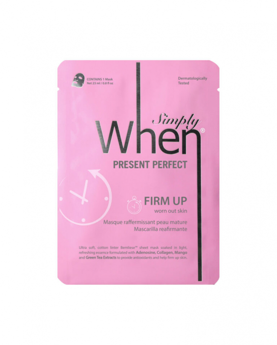 Masca pentru fermitate cu colagen si acid hialuronic pentru ten matur Present Perfect 23ml When [1]