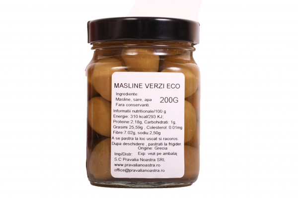 Masline verzi borcan ECO 200g Kapa Olive Farm [2]