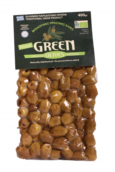 Masline verzi cu ardei kapia - 400g Kapa Olive Farm [1]