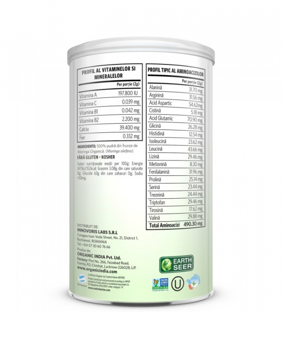 Moringa Pudra 100g Organic India [3]