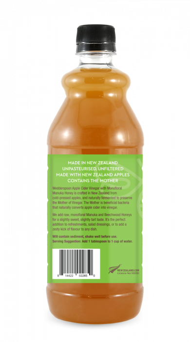 Otet din Cidru de Mere cu Miere de Manuka 750ml Wedderspoon [2]
