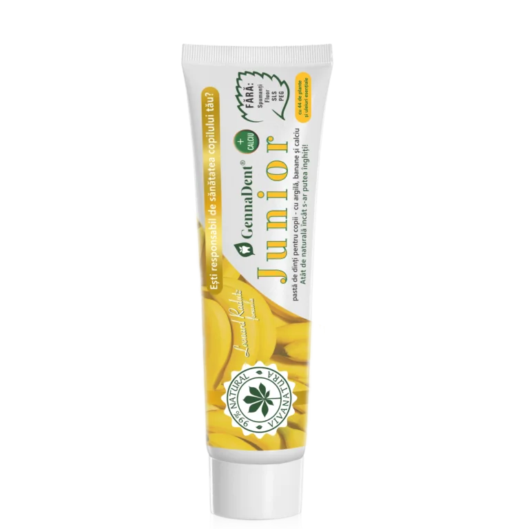 Pasta de dinti Gennadent Junior Banana 80ml Viva Natura [3]