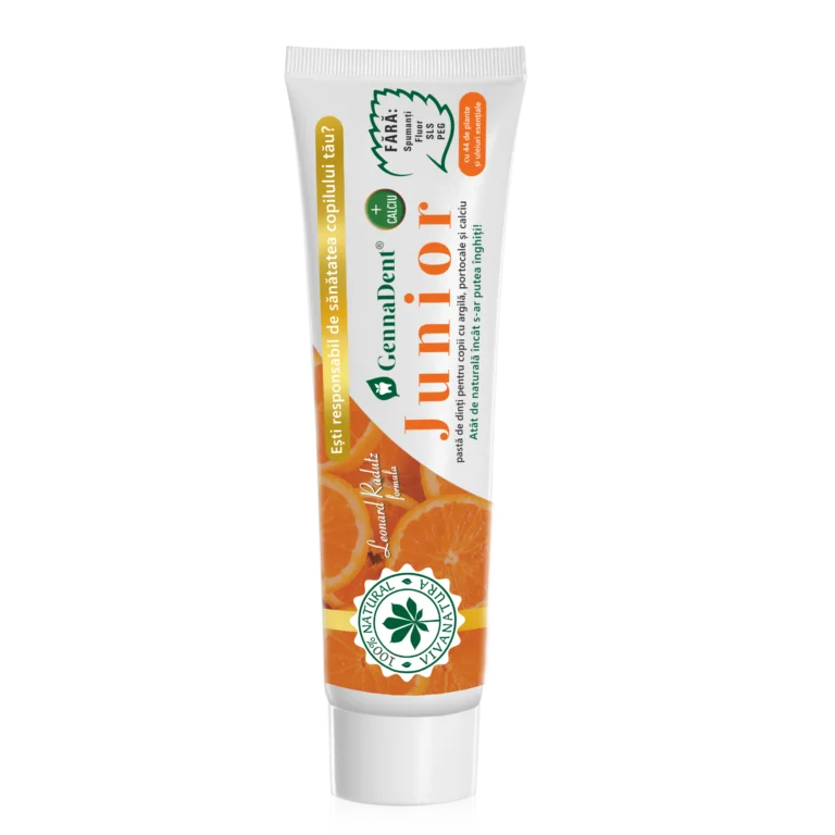 Pasta de dinti Gennadent Junior Portocale 80ml Viva Natura [3]