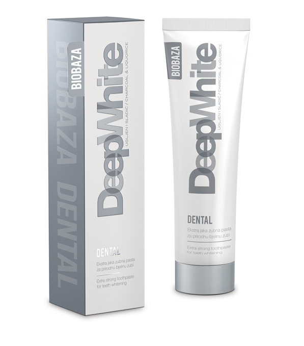 Pasta de dinti pentru albire intensa cu carbon activ DEEP WHITE - 100 ml BIOBAZA [1]
