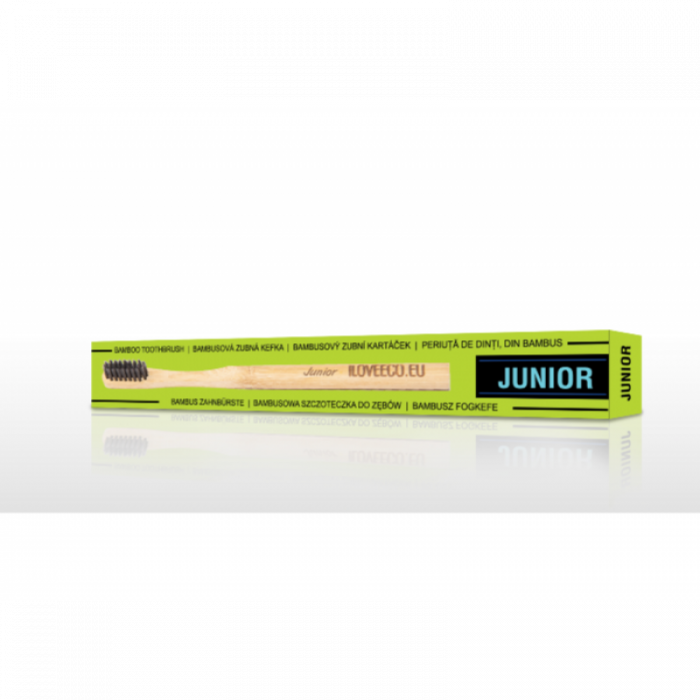 Periuta de dinti ecologica, din bambus, pentru copii, model „Junior” I Love Eco [3]