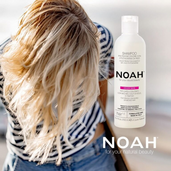 Sampon cu fitocheratina de orez pentru par vopsit (1.6) 250ml Noah [2]