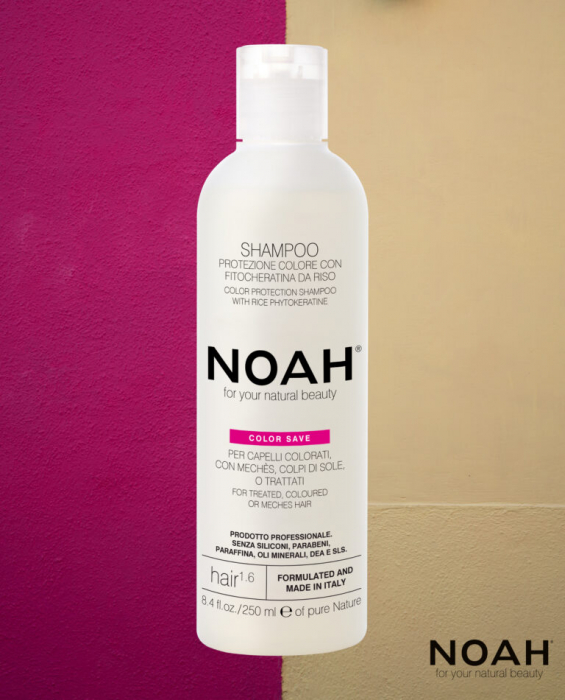 Sampon cu fitocheratina de orez pentru par vopsit (1.6) 250ml Noah [3]