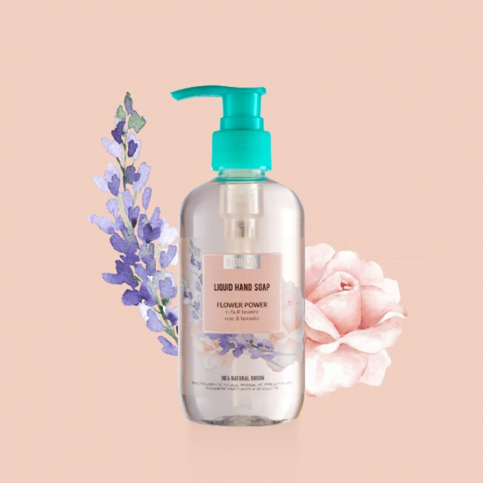 Sapun lichid natural cu lavanda si muscata Flower Power 250ml Biobaza [2]