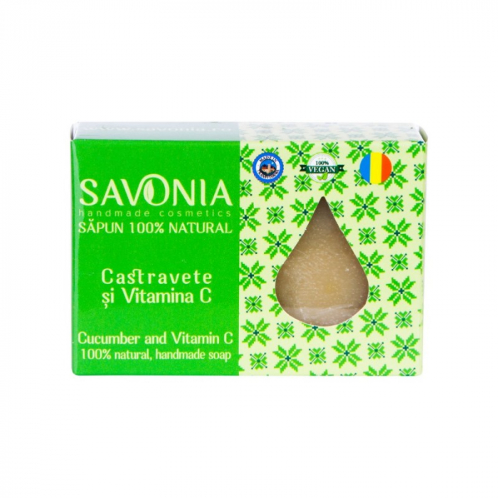 SAPUN NATURAL CASTRAVETE SI VITAMINA C 90G Savonia [1]