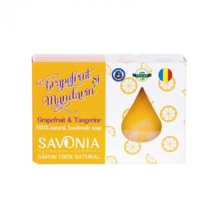 SAPUN NATURAL GRAPEFRUIT SI MANDARIN 90G Savonia [1]