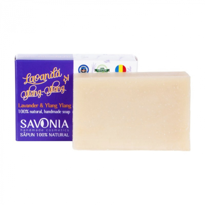SAPUN NATURAL LAVANDA SI YLANG YLANG 90G Savonia [2]
