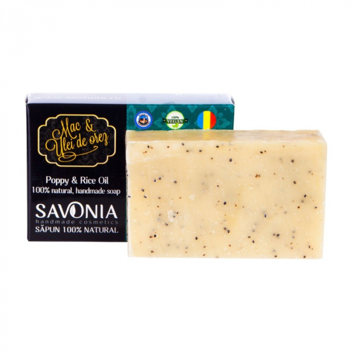 SAPUN NATURAL MAC SI ULEI DE OREZ 90G Savonia [2]