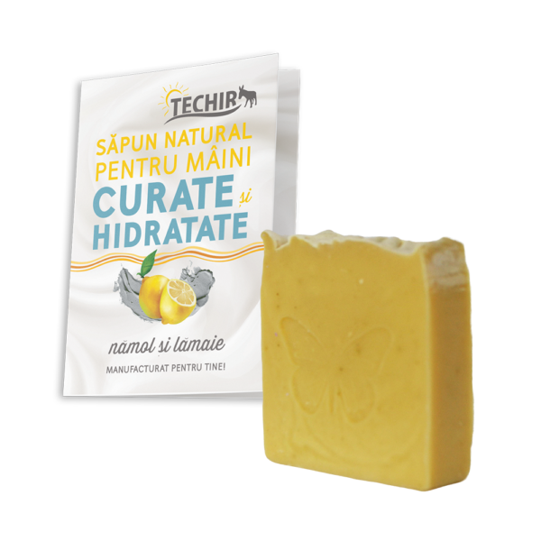 Sapun natural maini curate si hidratate, namol si lamaie 120g Techir [2]