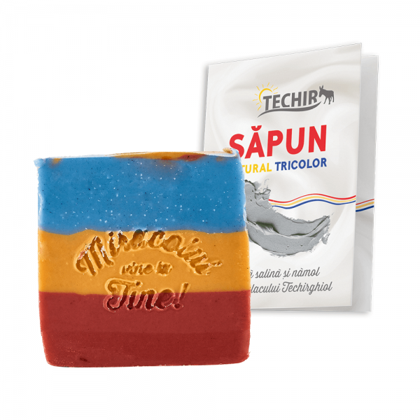 Sapun natural tricolor 120 g Techir [2]