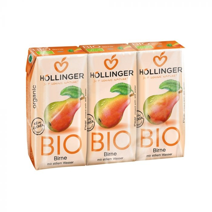 Suc BIO de pere pentru copii 3x200ml Hollinger [1]
