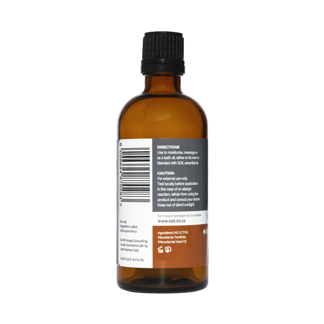 Ulei Baza Nuci de macadamia - Macadamia Nut 100% Organic 100ml SOiL [3]