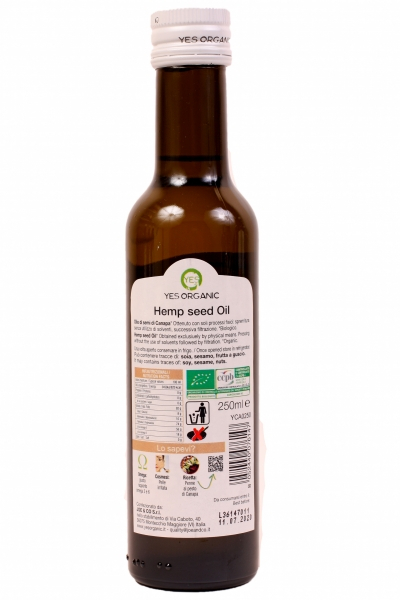 Ulei de canepa ECO presat la rece - 250ml Yes Organic [2]