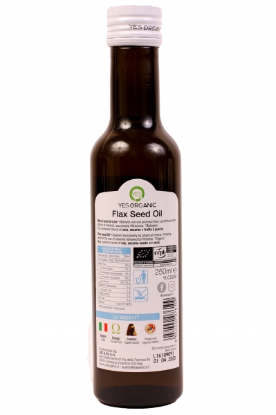 Ulei de in ECO presat la rece - 250ml Yes Organic [2]