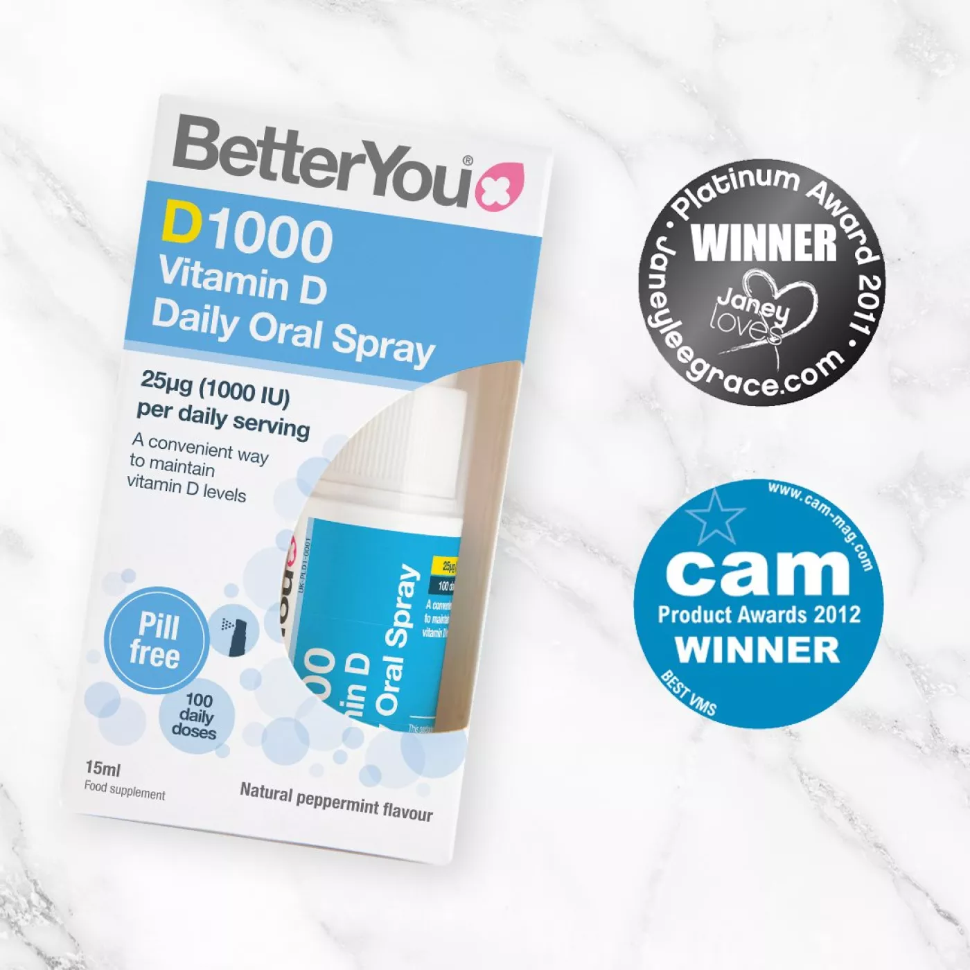 Vitamin D1000 Spray Oral 15ml BetterYou [4]
