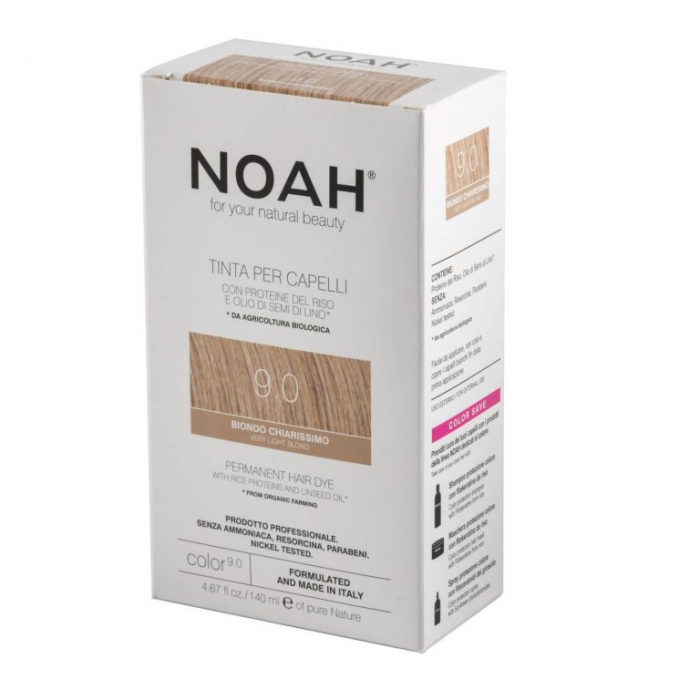 Vopsea de par naturala fara amoniac Blond foarte deschis 9.0 Noah [7]