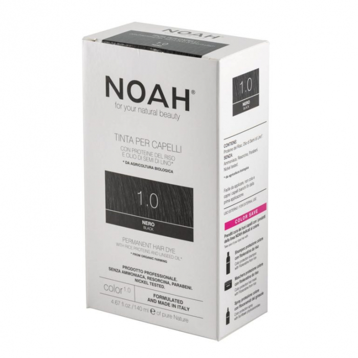 Vopsea de par naturala fara amoniac Negru 1.0 Noah [6]
