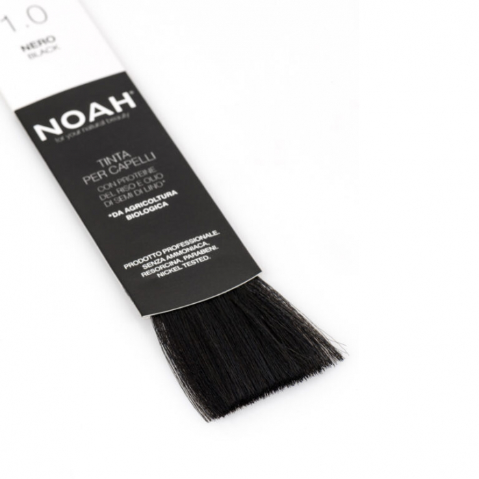 Vopsea de par naturala fara amoniac Negru 1.0 Noah [2]