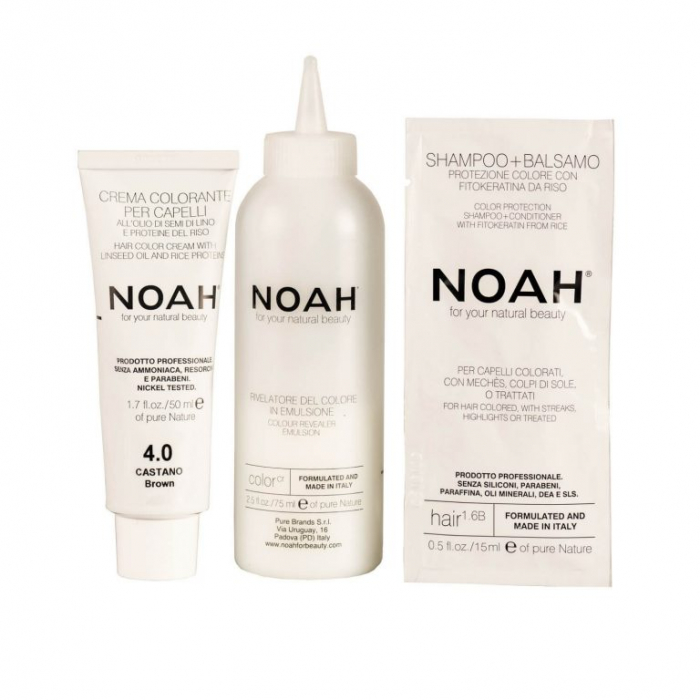 Vopsea de par naturala fara amoniac Saten 4.0 Noah [5]