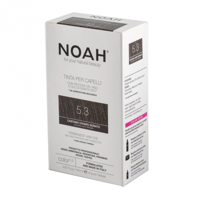Vopsea de par naturala fara amoniac Saten auriu deschis 5.3 Noah [6]