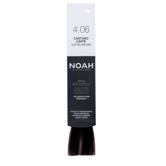 Vopsea de par naturala fara amoniac Saten cafeniu 4.06 Noah [7]