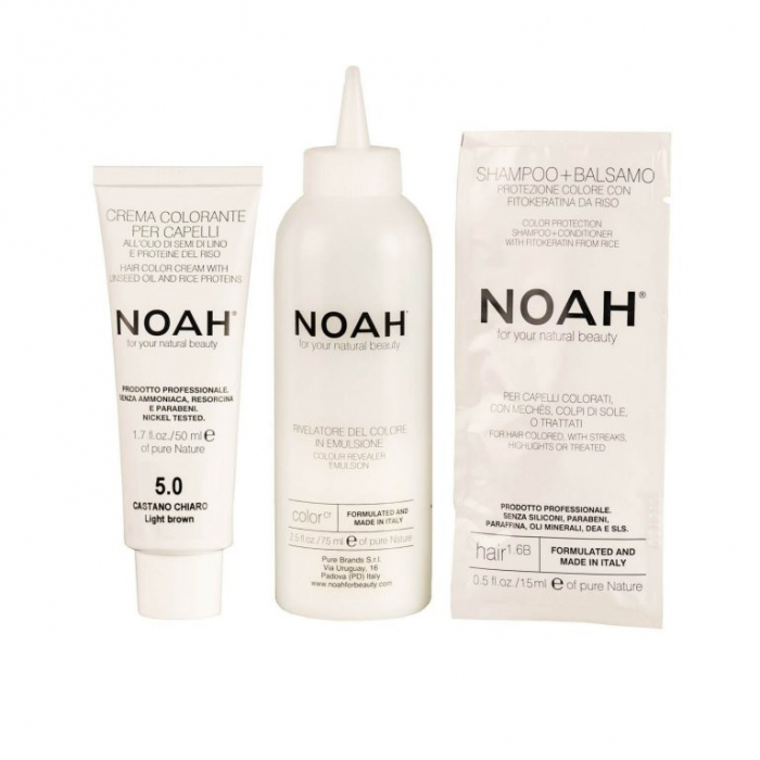 Vopsea de par naturala fara amoniac Saten deschis 5.0 Noah [5]