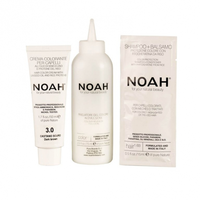 Vopsea de par naturala fara amoniac Saten inchis 3.0 Noah [5]