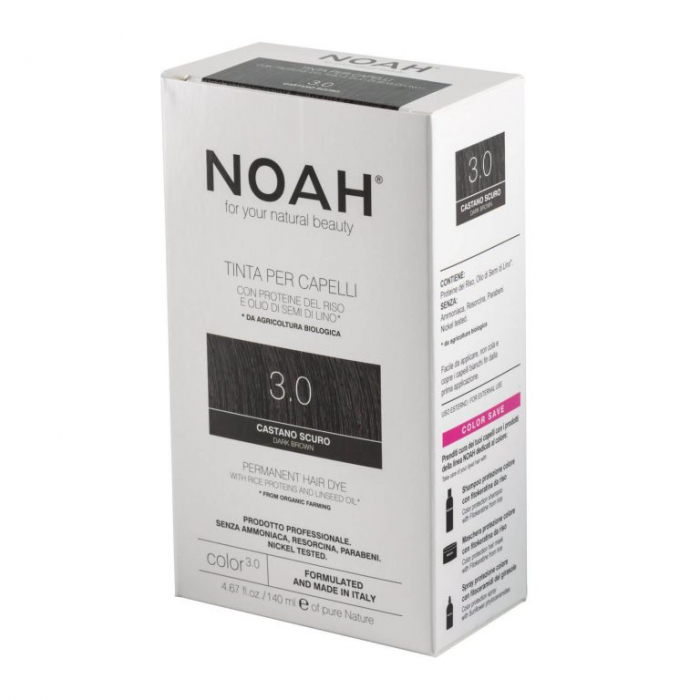 Vopsea de par naturala fara amoniac Saten inchis 3.0 Noah [6]