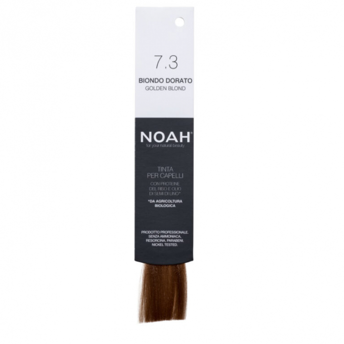 Vopsea de par naturala fara amonic Blond Auriu 7.3 Noah [7]