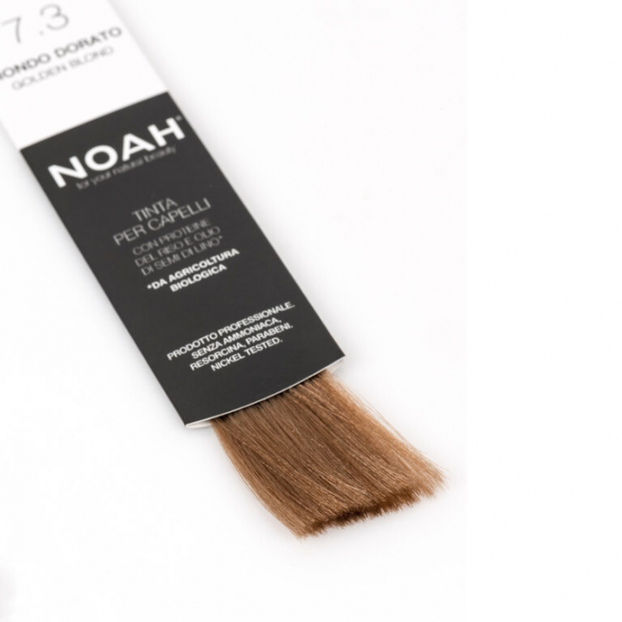 Vopsea de par naturala fara amonic Blond Auriu 7.3 Noah [2]