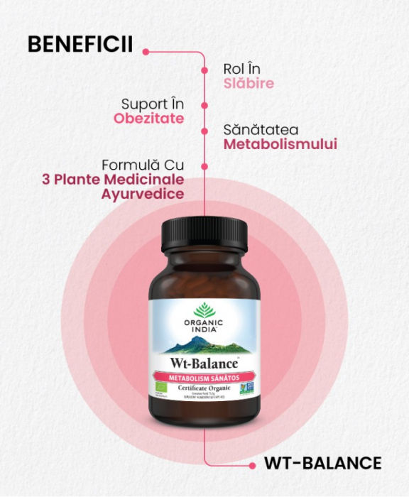WT Balance - Metabolism Sanatos 60 caps Organic India [2]