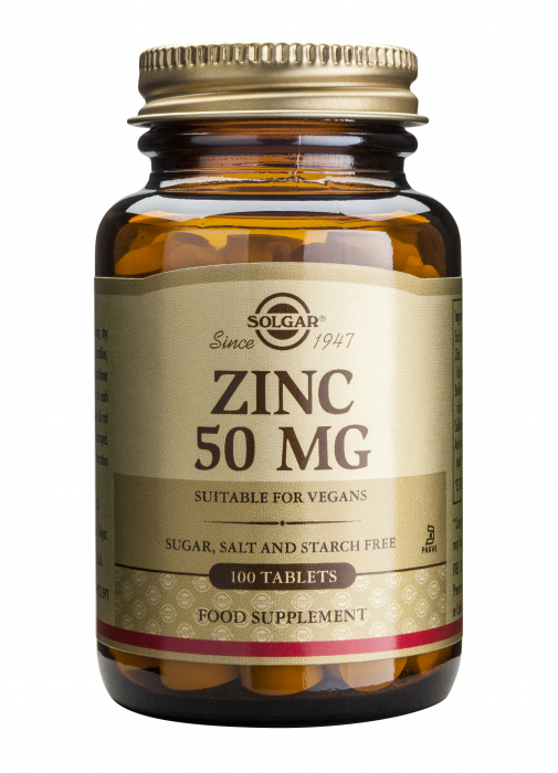 Zinc Gluconate 50mg 100 tablete Solgar [1]