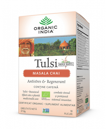 Ceai Tulsi Masala Chai - Antistres si Regenerant 18 dz Organic India  [1]