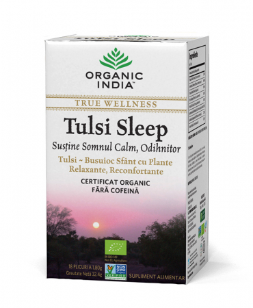 Ceai Tulsi Sleep - Pentru Somn Calm, Odihnitor 18dz Organic India  [1]
