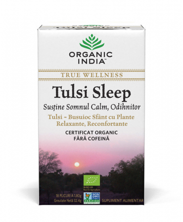 Ceai Tulsi Sleep - Pentru Somn Calm, Odihnitor 18dz Organic India  [0]