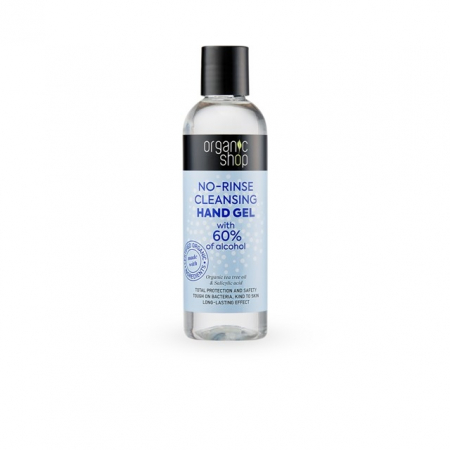 Solutii, geluri antibacteriene - Gel igienizant pentru maini cu ulei organic de tea tree - 200 ml Organic Shop