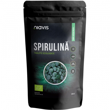 Spirulina Tablete Ecologice/BIO  125g Niavis [1]