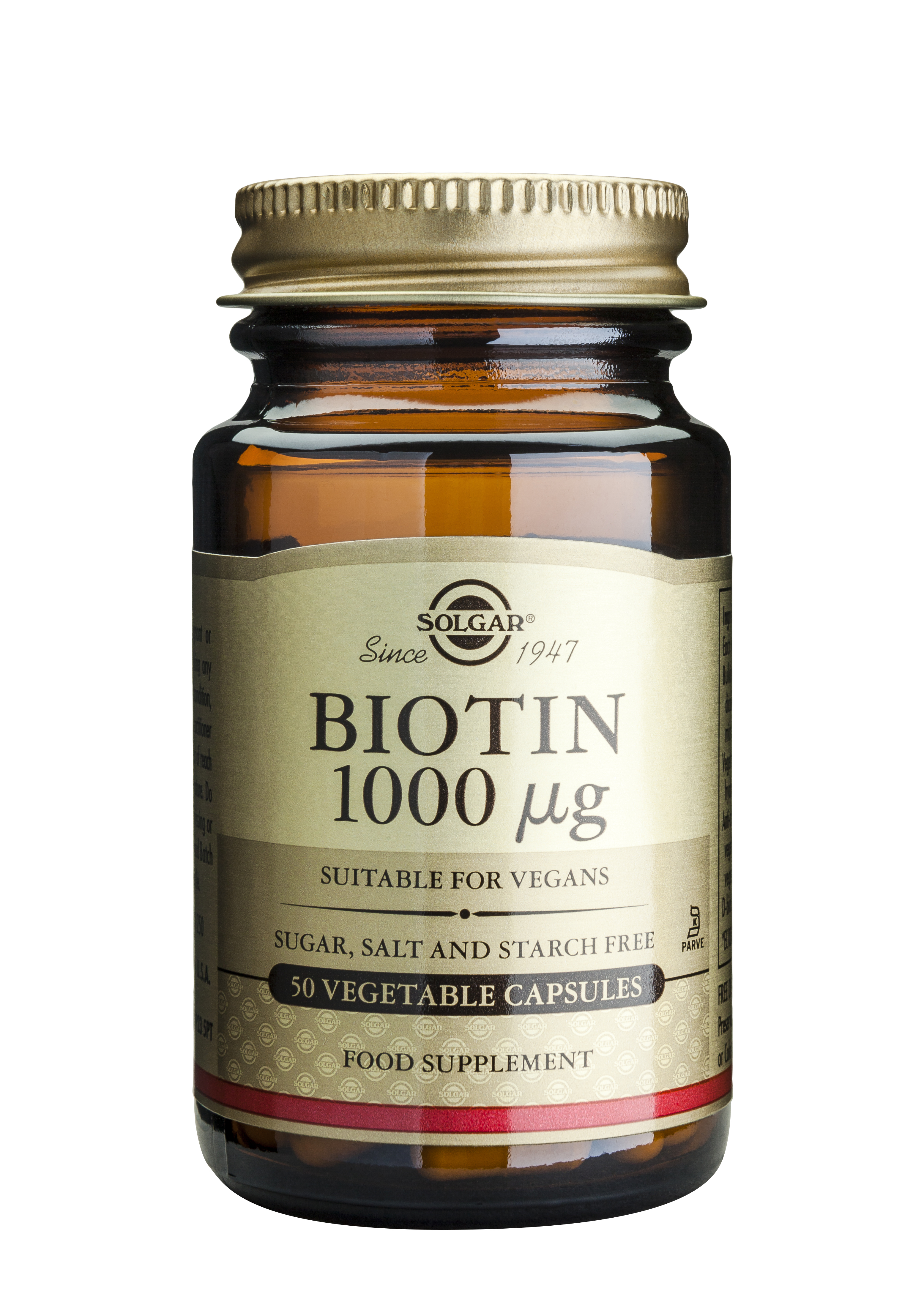 Biotin 1000mcg 50 capsule vegetale Solgar [1]