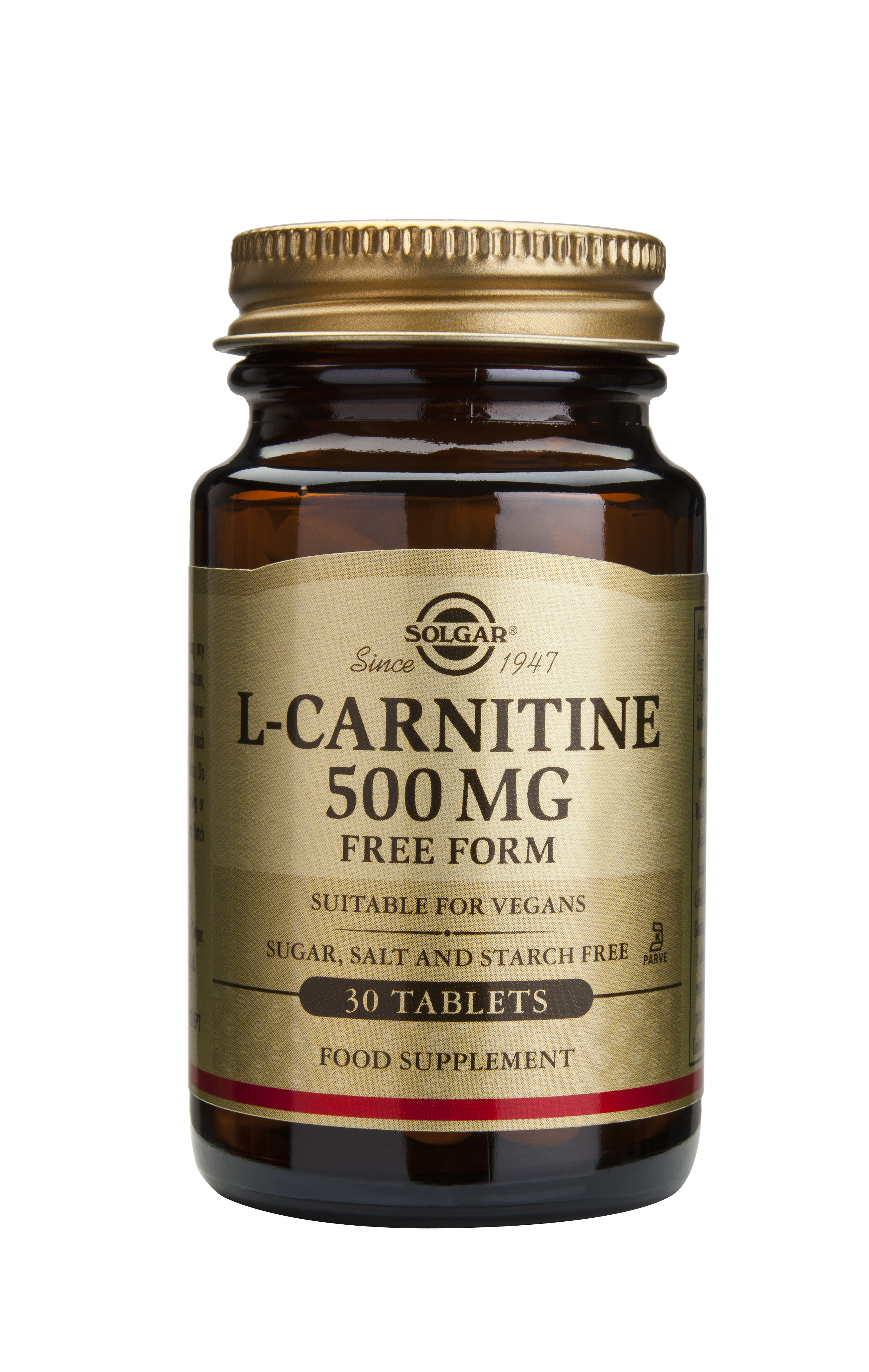 L-Carnitine 500mg tab 30s Solgar [1]