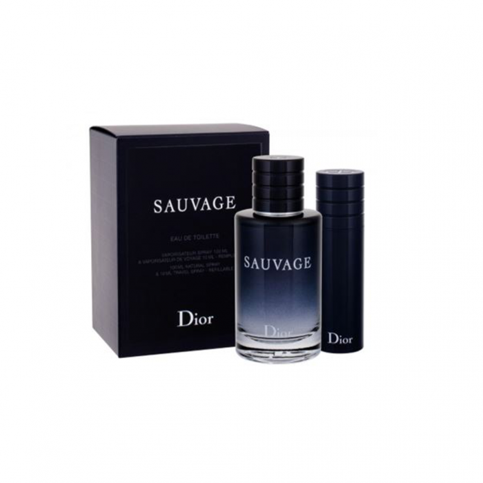 DIOR SAUVAGE TRAVAL  SET:EDT 100ML+TRAVEL SPRAY 10ML [2]