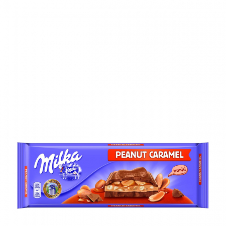 CIOCOLATA - MILKA MILK CHOCOLATE TABLET WITH PEANUT CARAMEL FILLING 276G