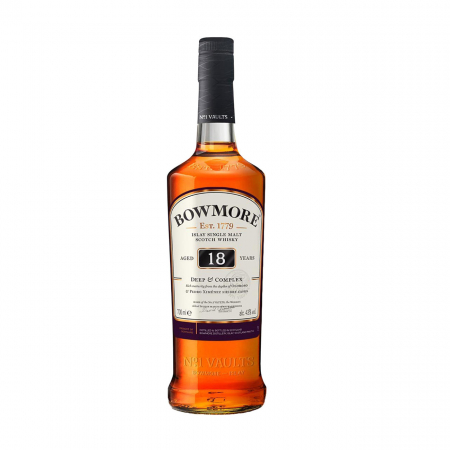MALT WHISKY - Bowmore 18yo 43% 0.7L Giftpack