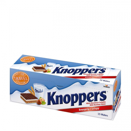BISCUITI SI FURSECURI - KNOPPERS WAFERS 15PC  375G