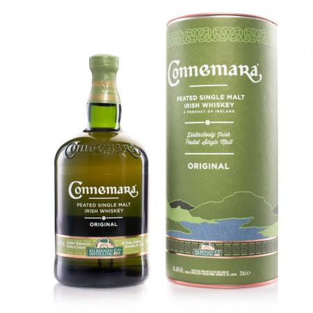 IRISH WHISKY - Connemara Peated Single Malt Irish Whiskey 40% 0.7L giftpack