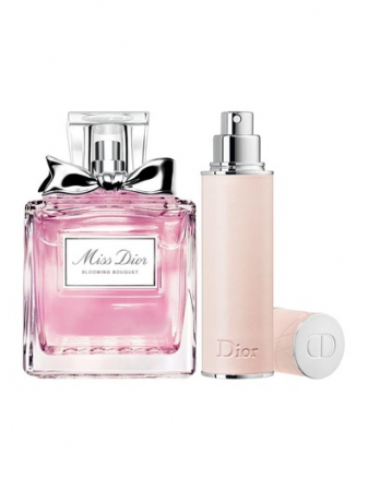 DIOR MISS DIOR BLOOMING BOUQUET TRAVAL SPRAY SET:EDT 100ML+TRAVEL SPRAY 10ML [1]