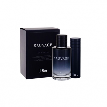 DIOR SAUVAGE TRAVAL  SET:EDT 100ML+TRAVEL SPRAY 10ML [1]